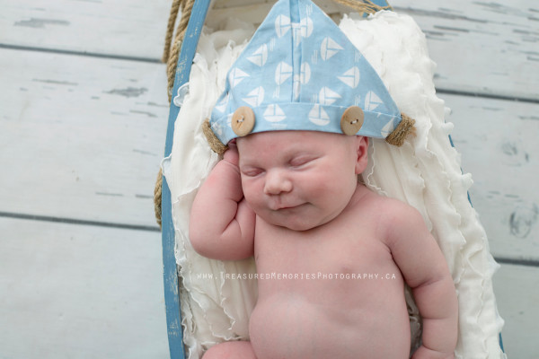 Newborn Boy Sailor Hat