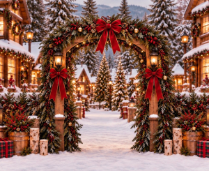 *New - 2026* - Christmas Classic Forest Arch